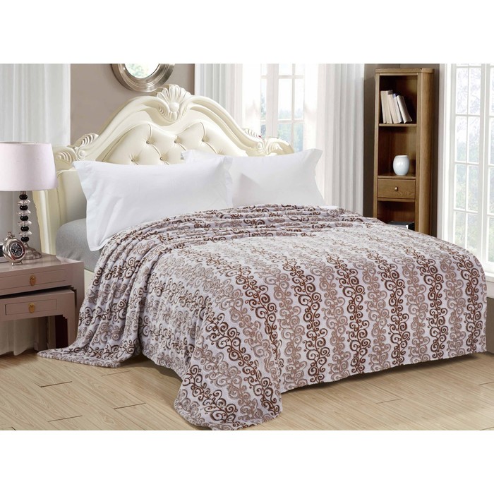 Плед "Зельдина", размер 180х200 см, велсофт 260 г/м2