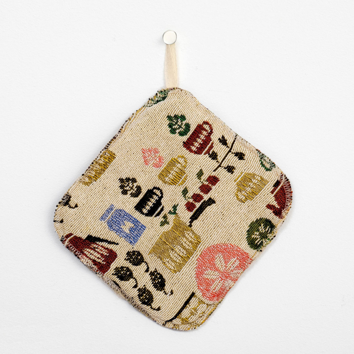 Прихватка "Этель" Гостевой сервиз, гобеленовая 17х17 ± 2 см