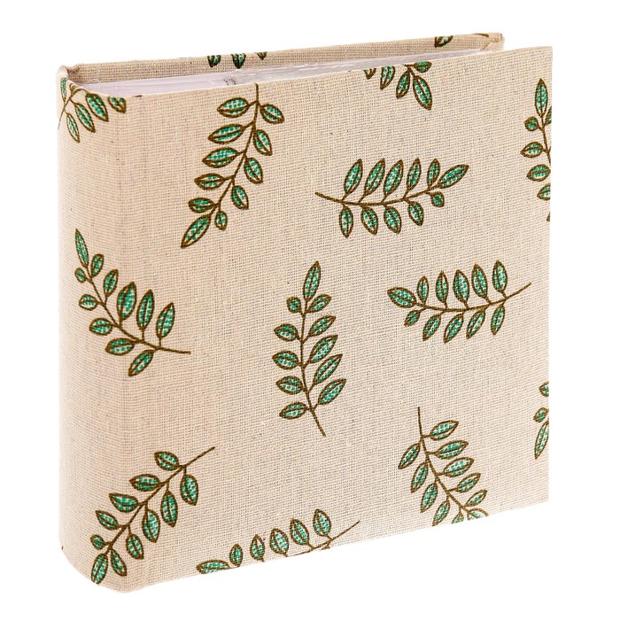 Фотоальбом на 100 фото 10х15 см "Листики" 17,5х17х5 см