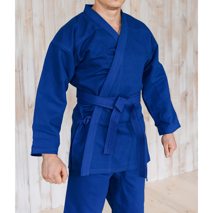 Кимоно Мастер КМ4, плотность 350-380гр/кв.м, цвет синий, рост 164