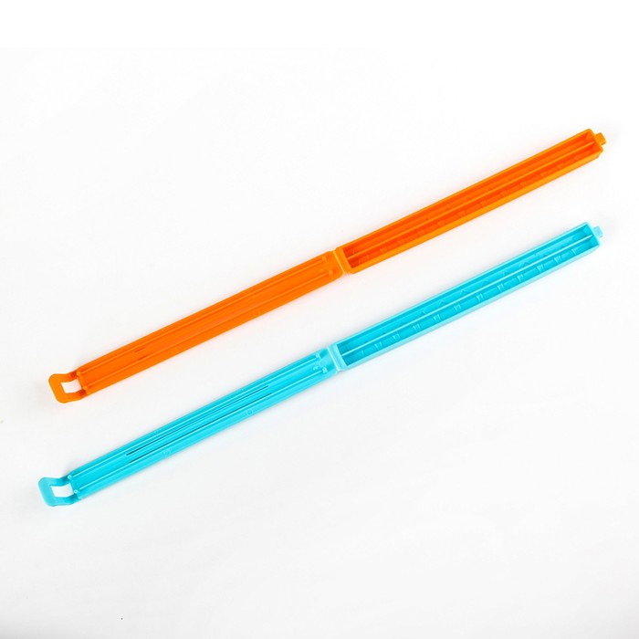 Набор зажимов для пакета 14/11/7 см, 6 шт, цвет МИКС