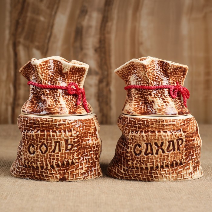 Набор для специй "Мешочки" соль и сахар