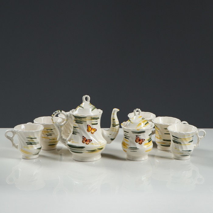 Чайный набор "Бриз", 8 предметов, деколь
