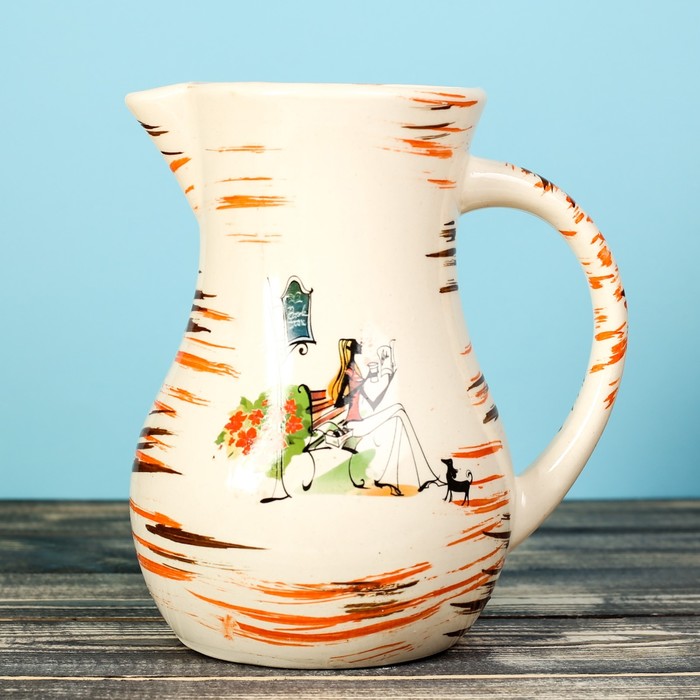 Молочник "Волна", деколь