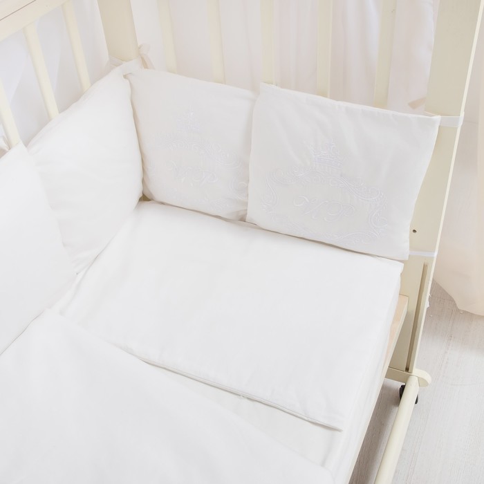 Комплект в кроватку 7 пр. "VIP", сатин, хл100 115 гм