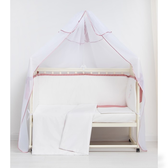 Комплект в кроватку 7 пр. "Аристократка", сатин, хл100 115 гм