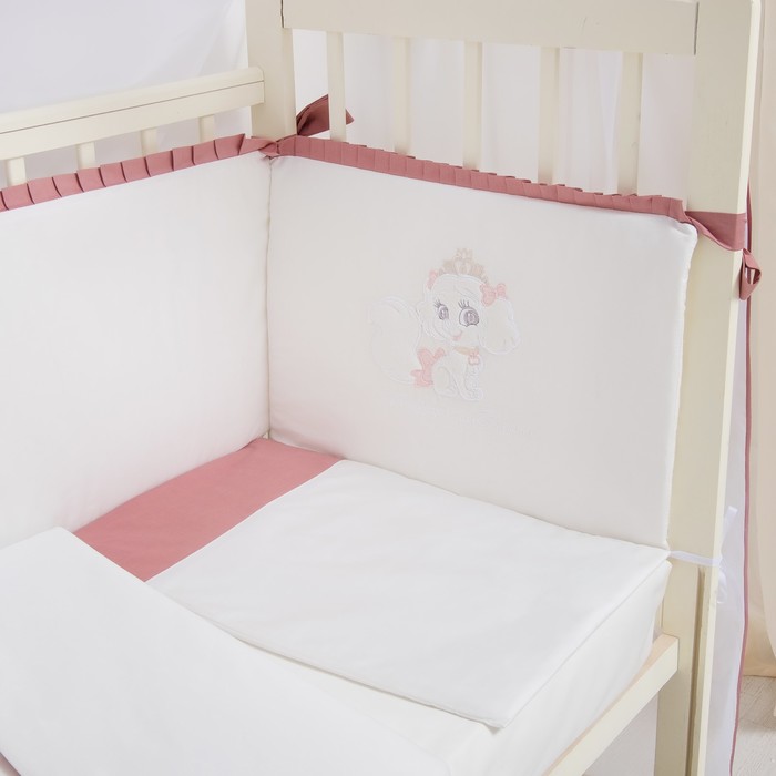 Комплект в кроватку 7 пр. "Аристократка", сатин, хл100 115 гм