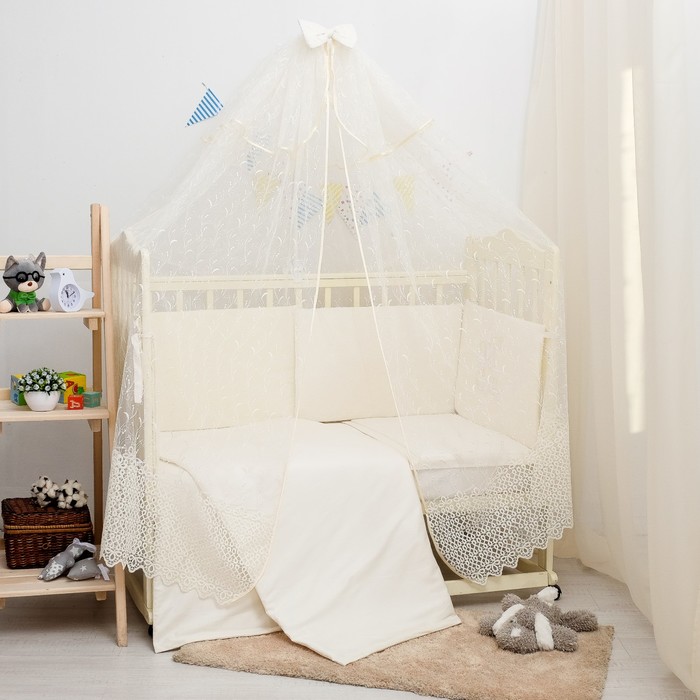 Комплект в кроватку 7 пр. "Bellissimo", сатин, хл100 115 гм