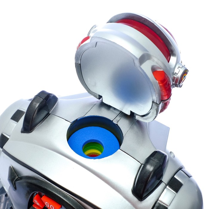 Робот радиоуправляемый «Космический боец», световые и звуковые эффекты, стреляет дисками