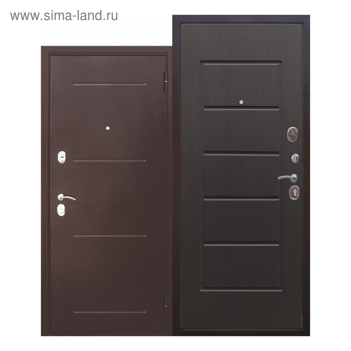 Дверь входная Гарда 7,5 см Венге 2050х860 (правая) дверь входная металлическая рубикон царга 2050х860 правая лиственница беленая