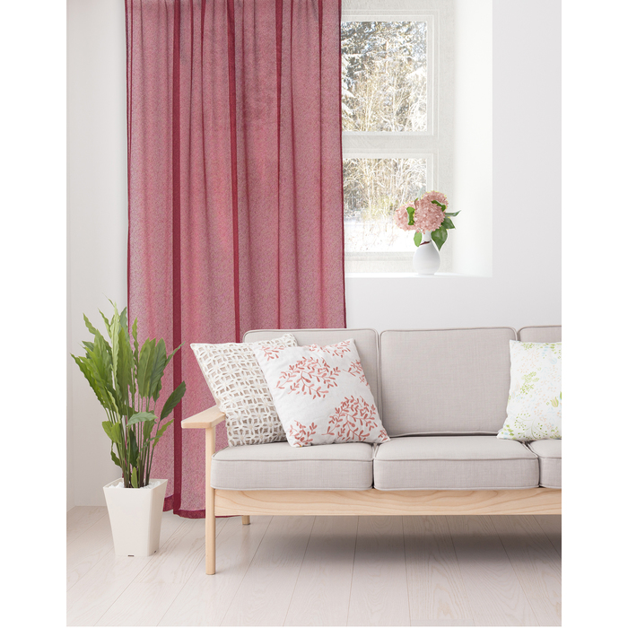 Штора портьерная сетка "Этель" 200х260 Шик бордо,100% п/э