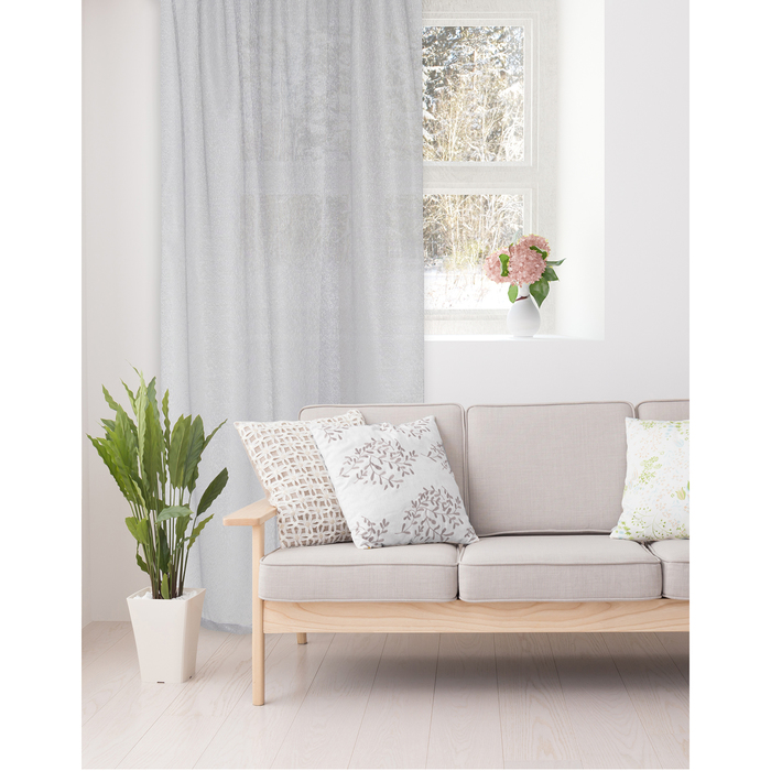 Штора портьерная сетка "Этель" 135х260 Шик платина,100% п/э