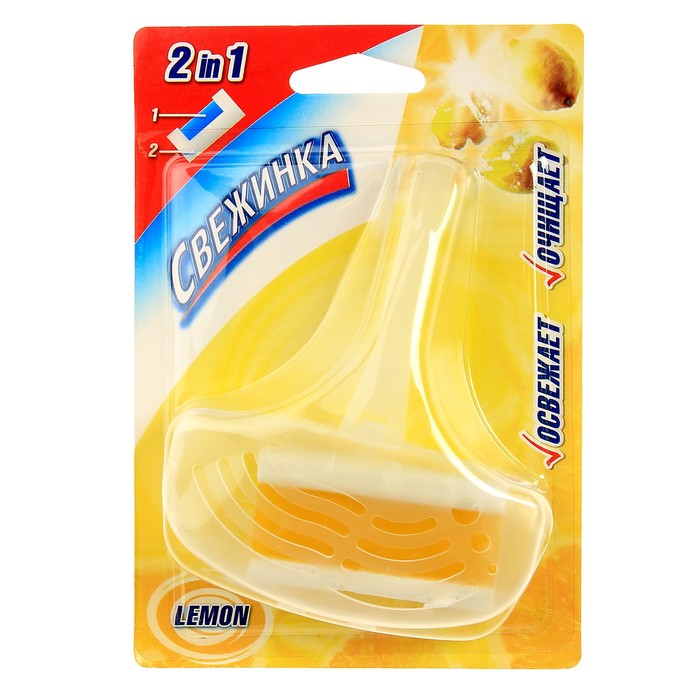 Гелевый освежающий блистер для унитаза Свежинка "Лимон", 40 гр