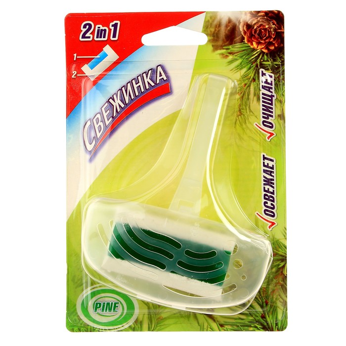 Гелевый освежающий блистер для унитаза Свежинка "Сосна", 40 гр