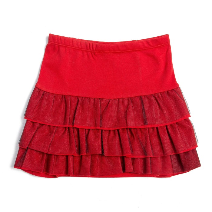 Юбка для девочки, рост 116 см, цвет красный Юб-164