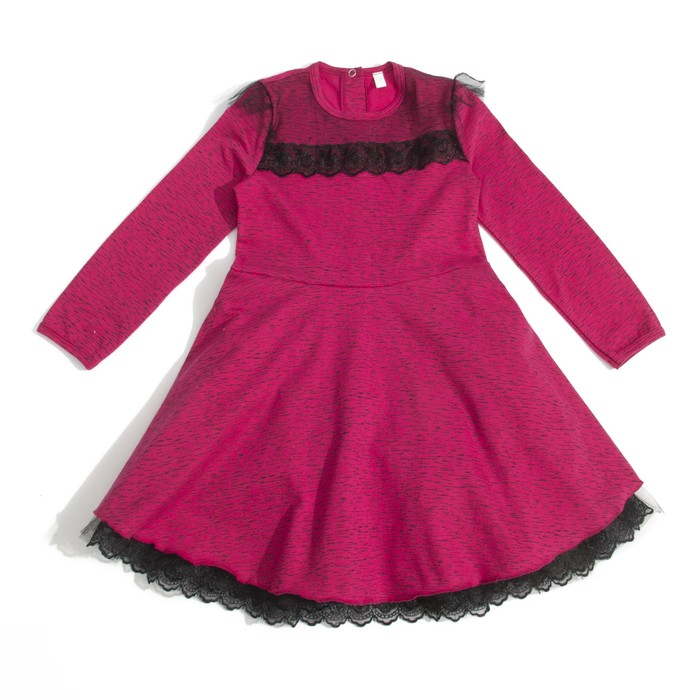 Платье с подъюбником для девочки, рост 80 см, цвет фуксия КЛ-10_М