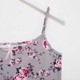 

Пижама женская (майка, шорты), цвет серый/бордовый, размер 48