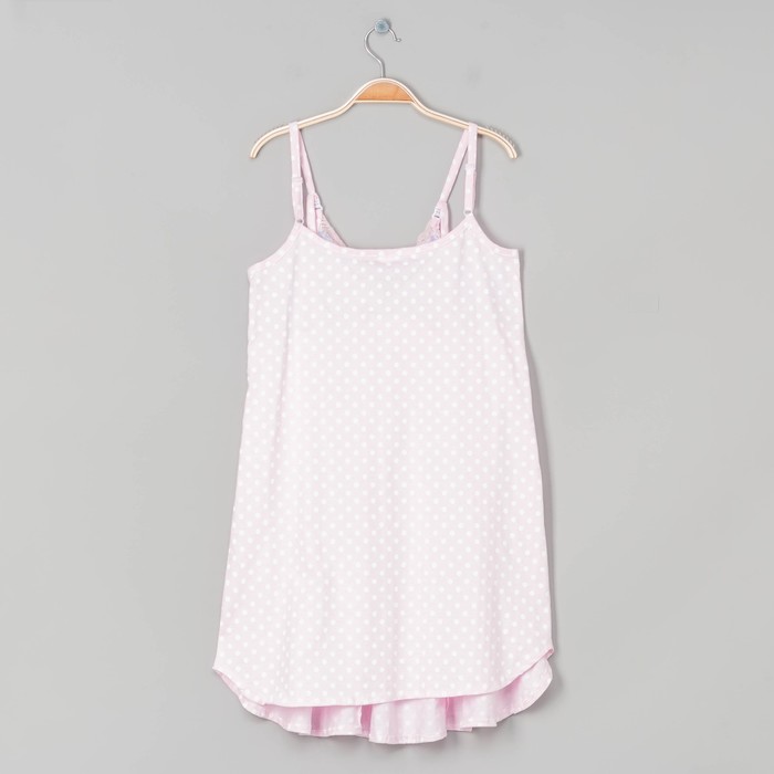 Комплект для беременных и кормящих (сорочка, халат) 630 цвет серый/розовый, р-р 44