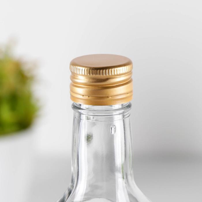 Бутылка 500 мл "Магарыч. Роса", чехол коричневый