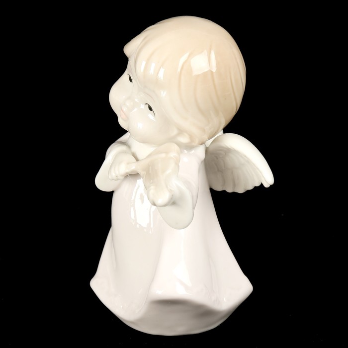 Сувенир керамика "Ангелочек скрипач" 12,5х11х6,5 см