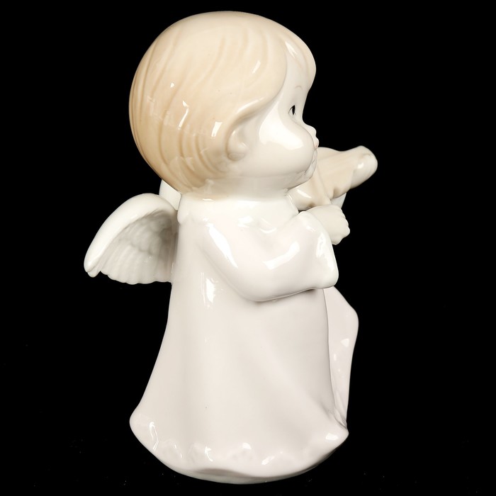 Сувенир керамика "Ангелочек скрипач" 12,5х11х6,5 см