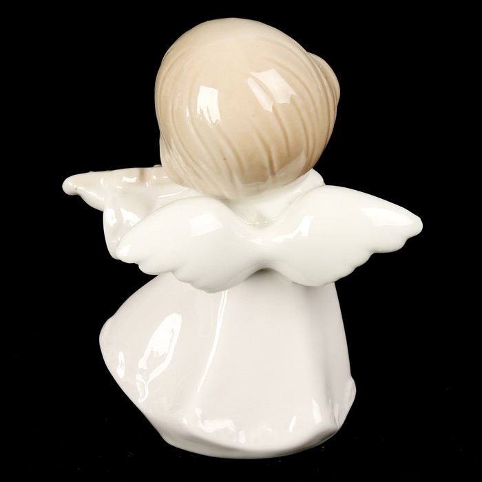Сувенир керамика "Ангелочек скрипач" 12,5х11х6,5 см