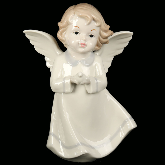 Сувенир керамика "Ангел с голубем в руках" 22х15,5х10 см