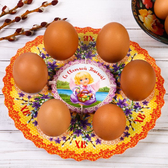 Подставка пасхальная на 6 яиц "Ангел"