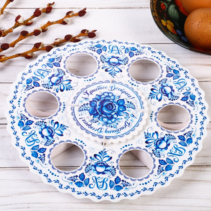 Подставка пасхальная на 6 яиц "Орнаментыльная"