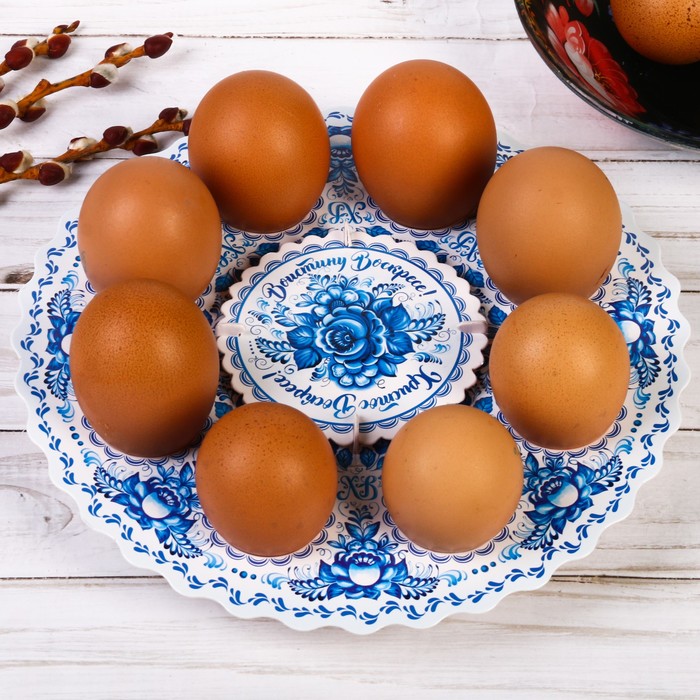 Подставка пасхальная на 8 яиц "Христос Воскресе"