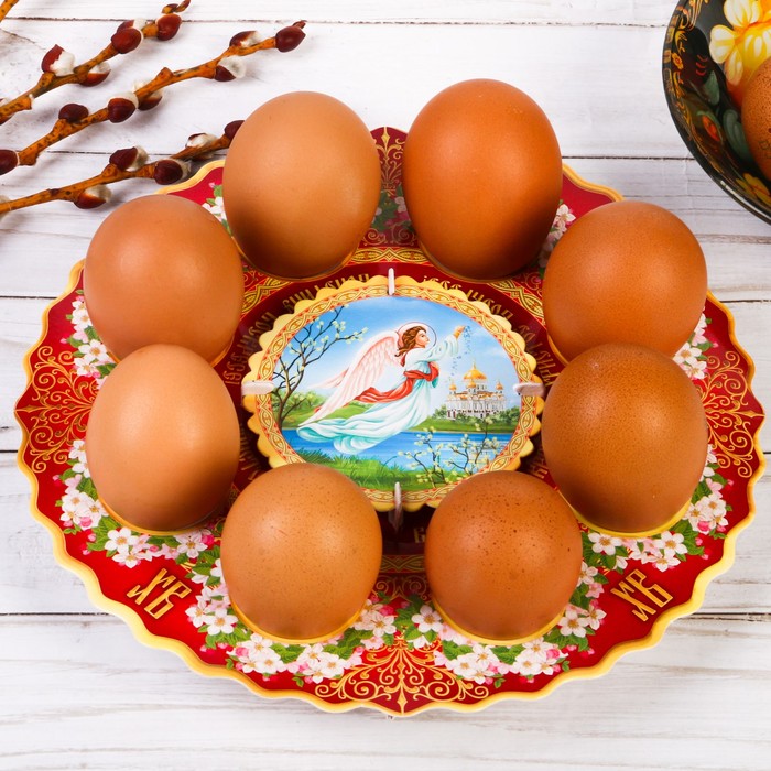 Подставка пасхальная на 8 яиц "Ангел Христианский"