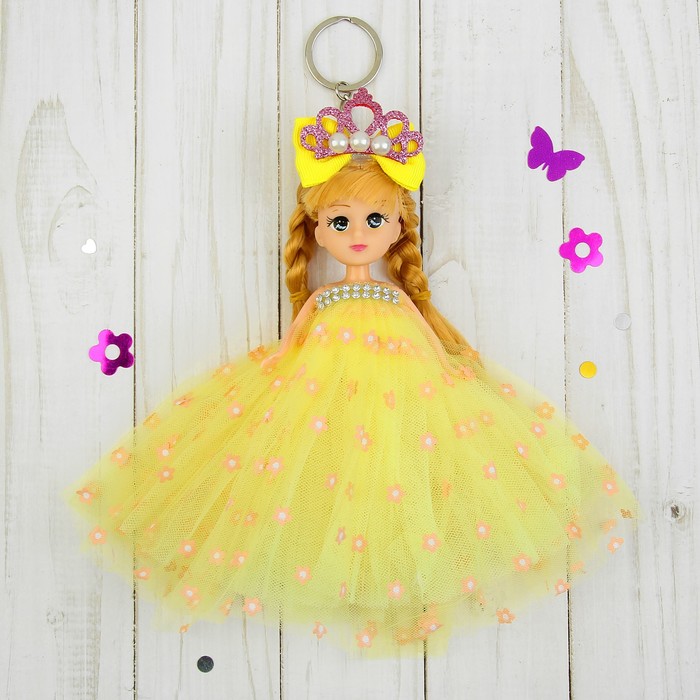 Игрушка-брелок "Куколка" с короной