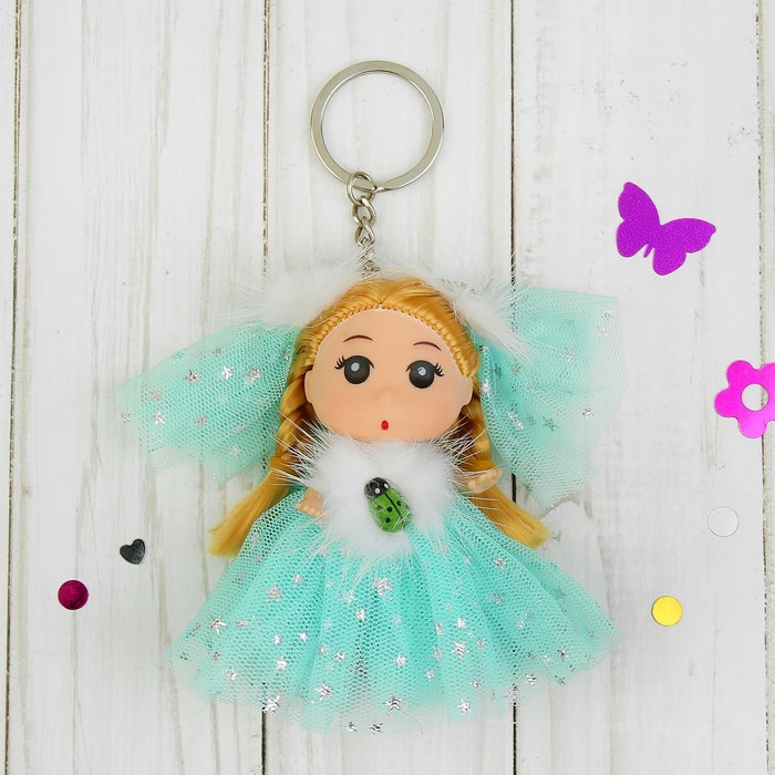 Игрушка-брелок "Малышка" на платье звёзды