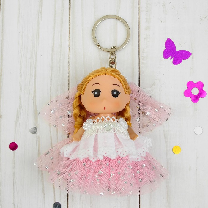 Игрушка-брелок "Малышка" бусинки на платье