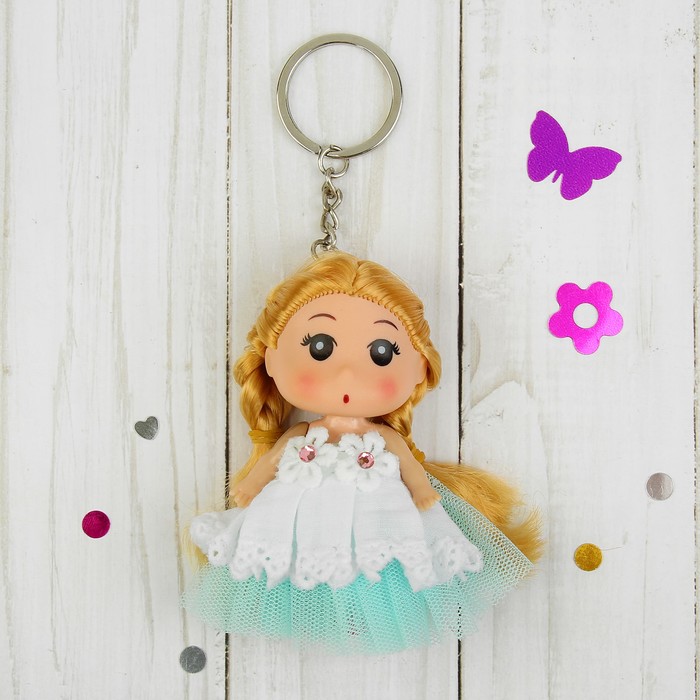 Игрушка-брелок "Малышка" длинные косички
