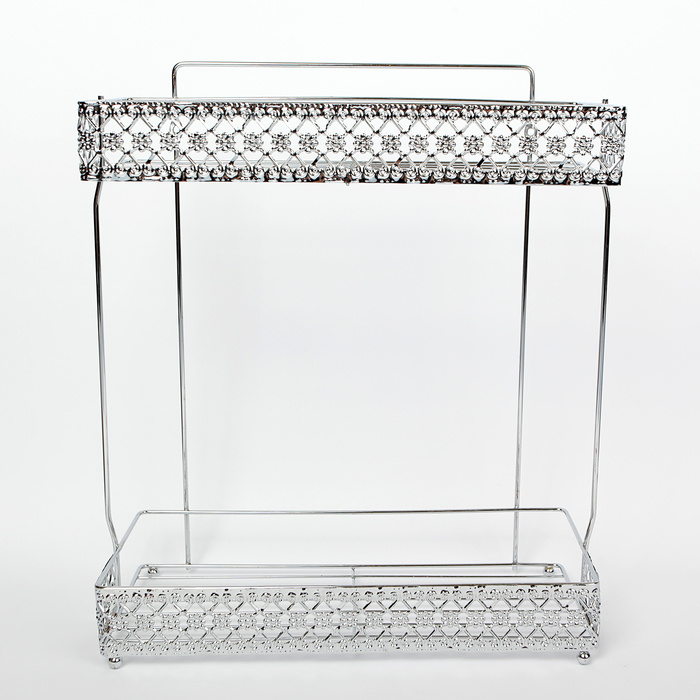 Полка 2х-ярусная, цвет хром