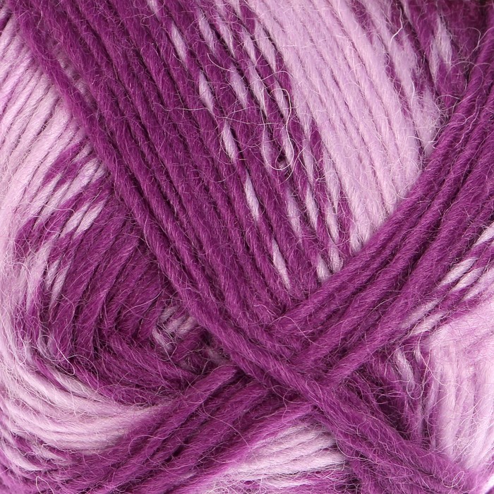 Пряжа "Adelia Bella" 67% шерсть, 33% полиэстер 266м/100гр (07 сиреневый-св.сир)