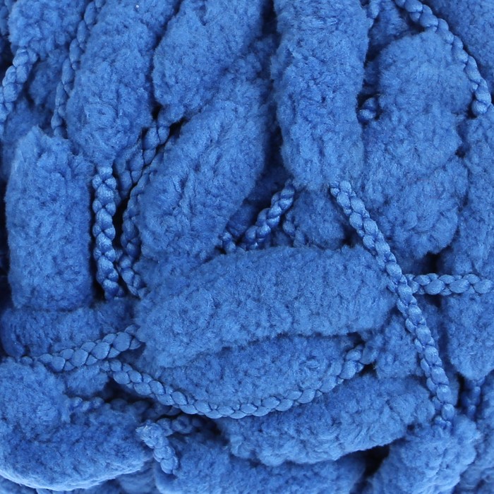 Пряжа "Adelia Fantasy Luxe" 100% полиэстер 39м/100гр (06 синий)