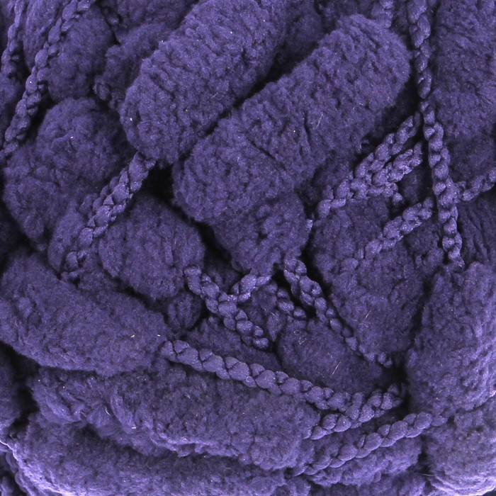 Пряжа "Adelia Fantasy Luxe" 100% полиэстер 39м/100гр (07 т.синий)