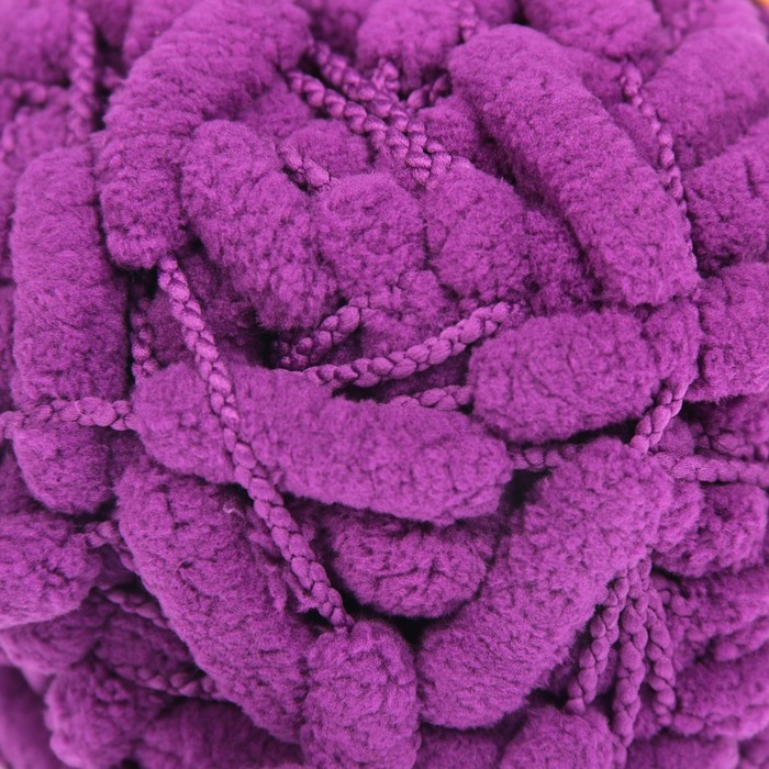 Пряжа "Adelia Fantasy Luxe" 100% полиэстер 39м/100гр (16 фиолетовый)