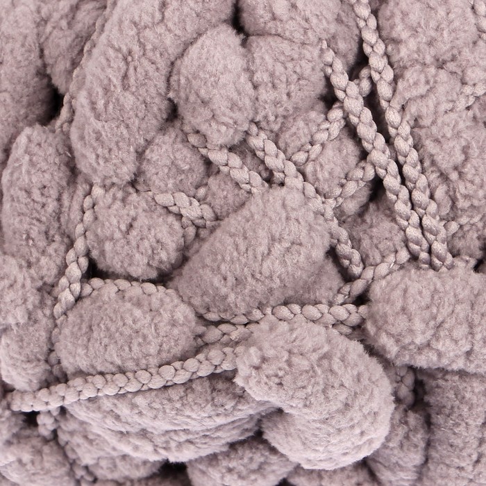 Пряжа "Adelia Fantasy Luxe" 100% полиэстер 39м/100гр (19 серый)