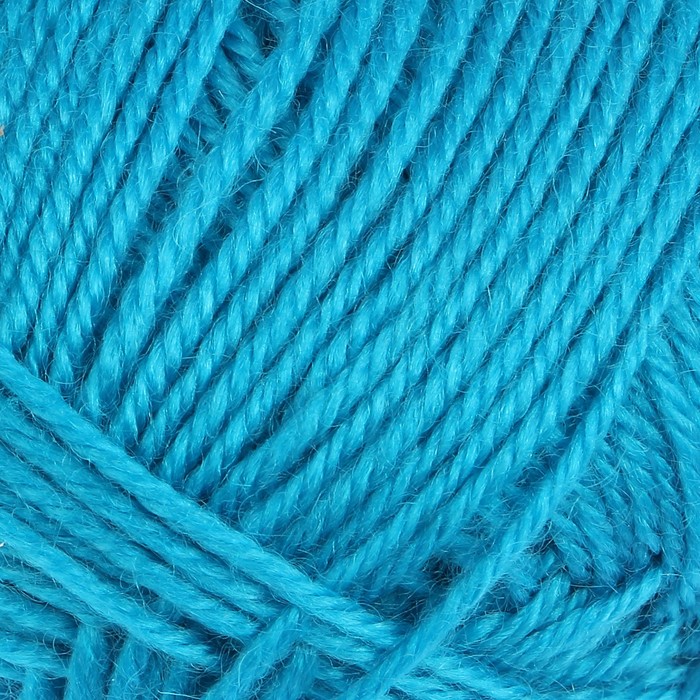 Пряжа "Adelia Lucas" 70% шерсть, 30% акрил 218м/100гр (11 яр.голубой)