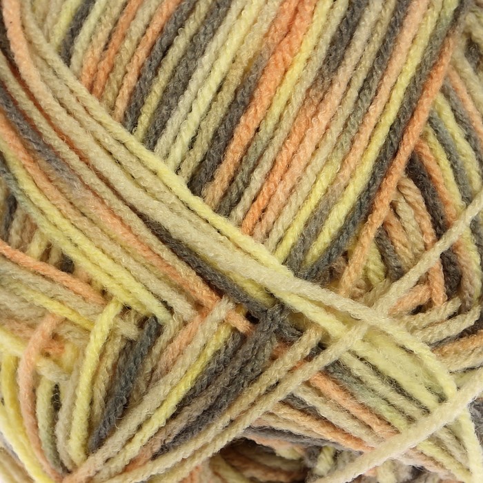 Пряжа "Adelia Zena" 100% акрил 308м/100гр (35 бежевый,зел.,св.зеленый)