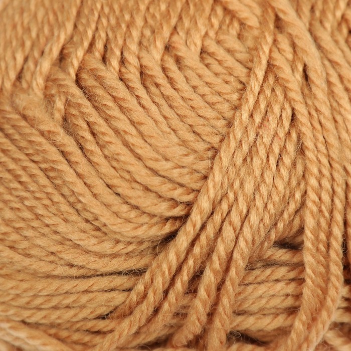 Пряжа "Adelia Fiona" 50% шерсть, 50% акрил 90м/50гр (630 горчичный)