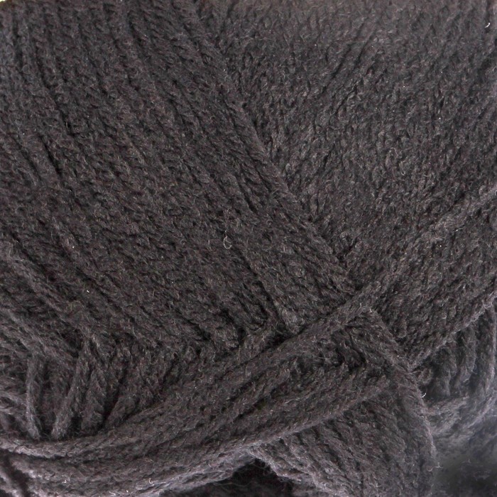 Пряжа "Adelia Tina" 100% акрил 308м/100гр (120 черный)
