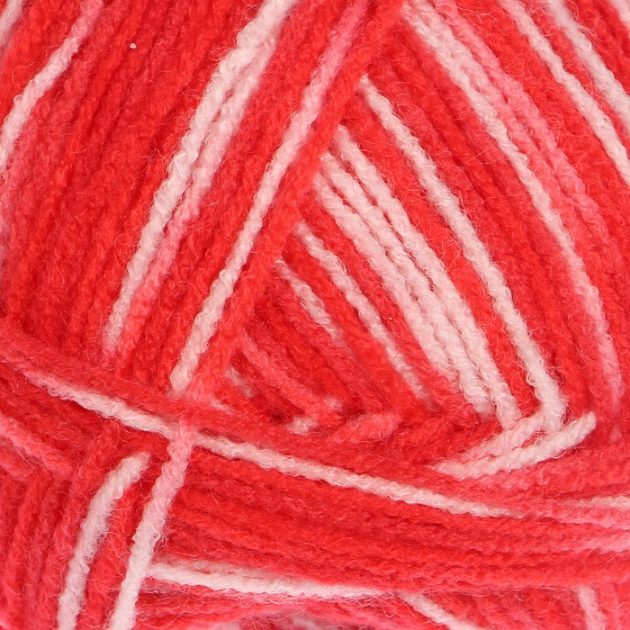 Пряжа "Adelia Jane" 100% акрил 227м/50гр (19 красный-св.красный)