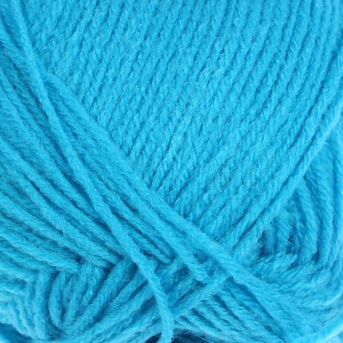 Пряжа "Adelia Tina" 100% акрил 308м/100гр (139 яр.голубой)