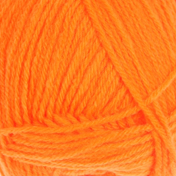 Пряжа "Adelia Tina" 100% акрил 308м/100гр (165 неон.оранжевый)