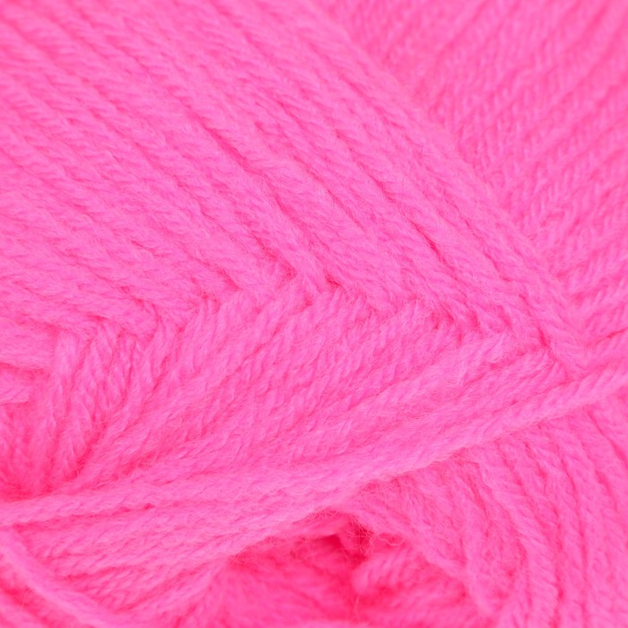 Пряжа "Adelia Tina" 100% акрил 308м/100гр (169 неон.розовый)