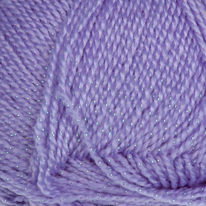 Пряжа "Adelia Leda" 99% акрил, 1% люрекс 340м/100гр (206 голубой)